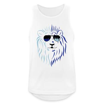 city lion - Débardeur respirant Homme - blanc - Devant - Nick (188cm)