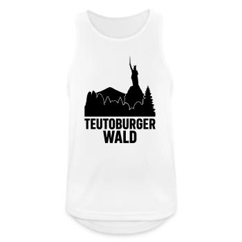 Teutoburger Wald - Männer Tank Top atmungsaktiv - Weiß - Vorne - Nick (188cm)