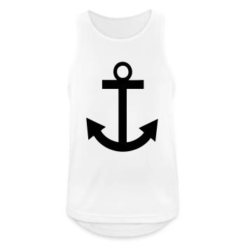 Anker - Men's Breathable Tank Top - white - Front - Nick (188cm)