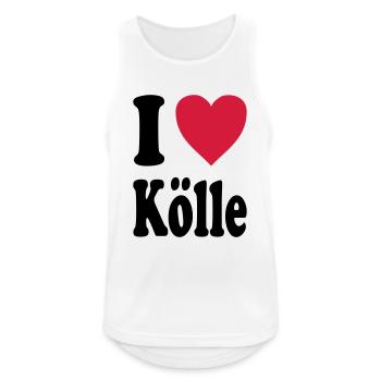 I love Cologne (Cologne / Cologne) - Men's Breathable Tank Top - white - Front - Nick (188cm)