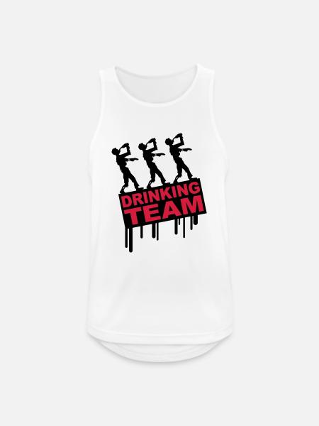 Drunken Party Zombies Drinking Team - Men's Breathable Tank Top - white