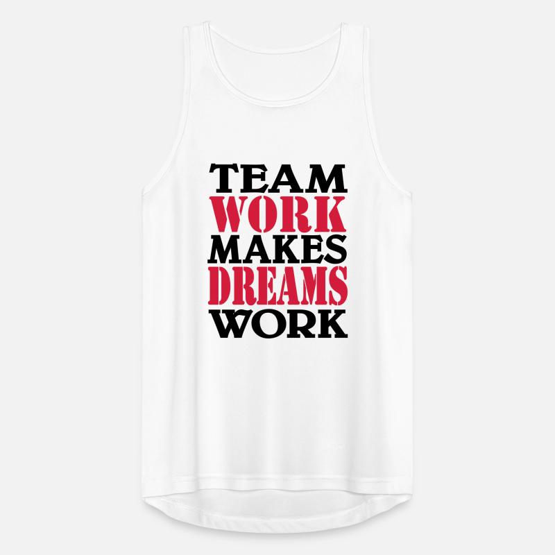 Team work makes dreams work Men's Breathable Tank Top