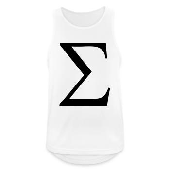 Greek Symbol - Sigma - Men's Breathable Tank Top - white - Front - Nick (188cm)