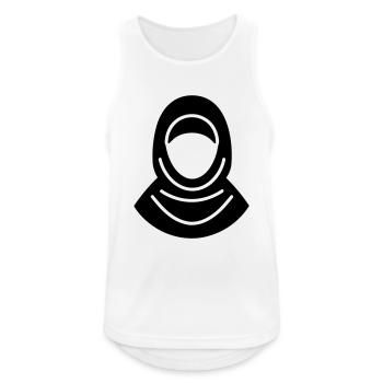 hijab headscarf muslim woman - Men's Breathable Tank Top - white - Front - Nick (188cm)