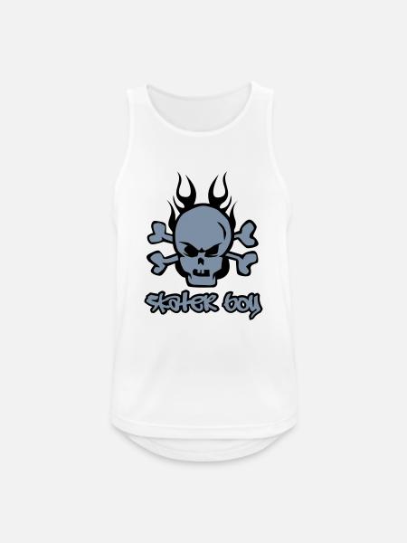 Skater Boy - Men's Breathable Tank Top - white