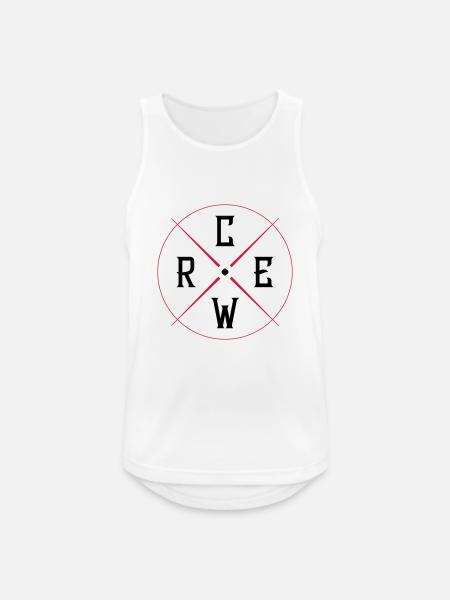Crew Circle - Men's Breathable Tank Top - white