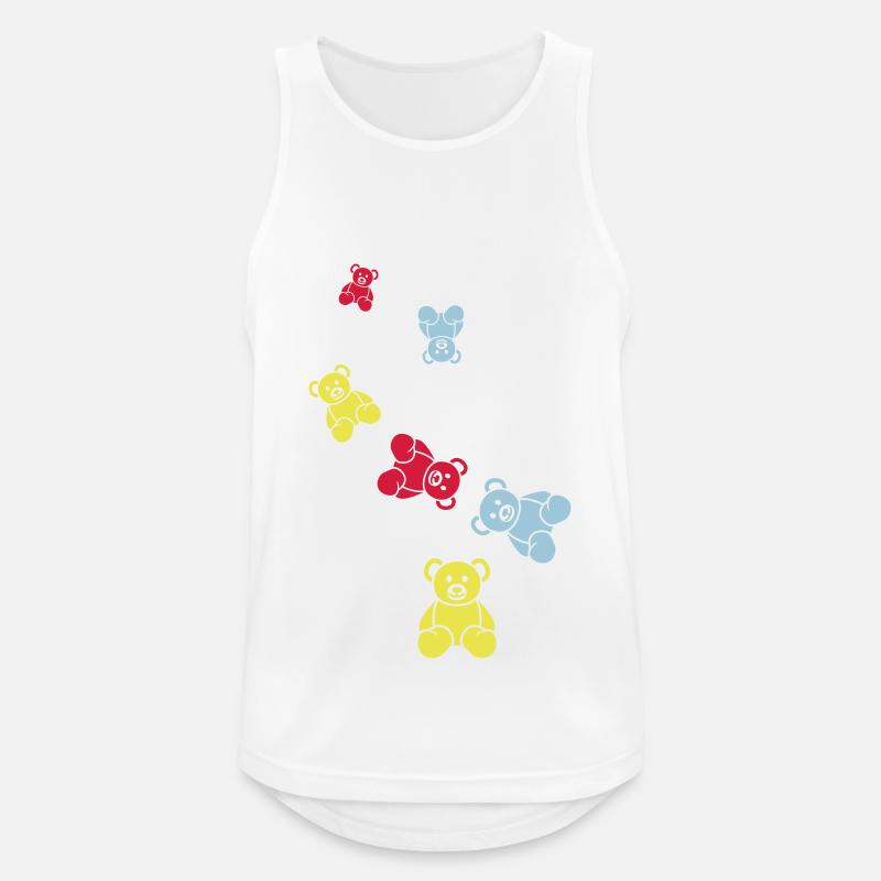 Teddy bear bear - Men's Breathable Tank Top - white