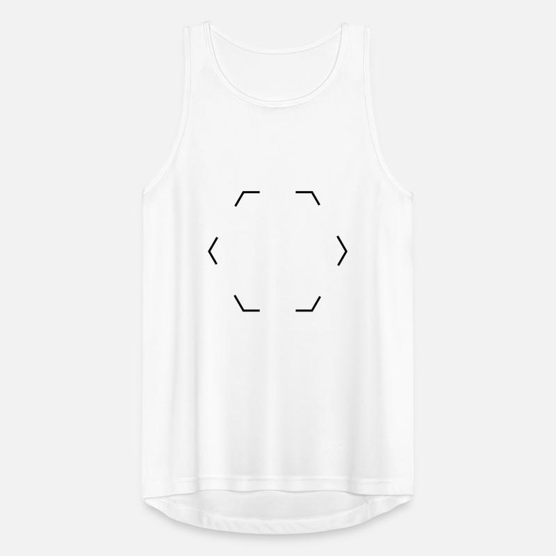 Dashed hexagon Men's Breathable Tank Top
