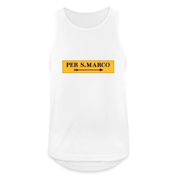 PER S. MARCO - Männer Tank Top atmungsaktiv - Weiß - Vorne - Nick (188cm)