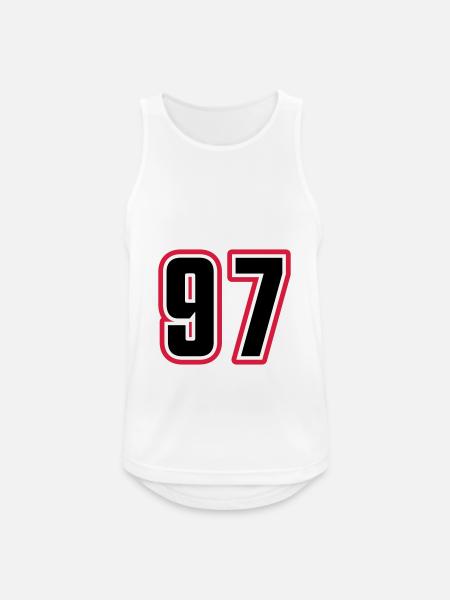 97 Number Symbol - Men's Breathable Tank Top - white