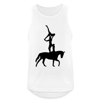 equestrian vaulting - Men's Breathable Tank Top - white - Front - Nick (188cm)