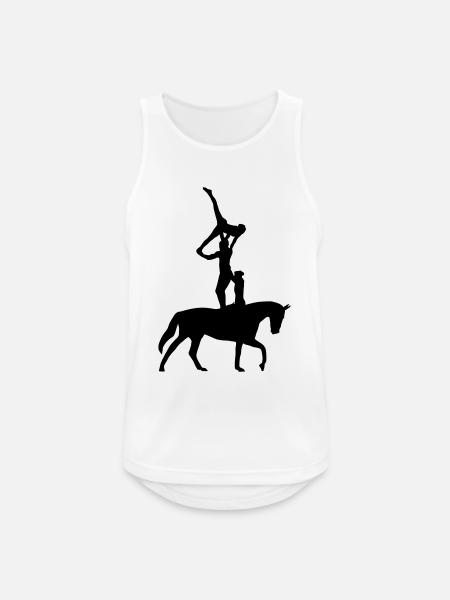 equestrian vaulting - Men's Breathable Tank Top - white