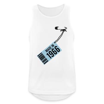Anniversaire T-shirt 1966 du - Débardeur respirant Homme - blanc - Devant - Nick (188cm)