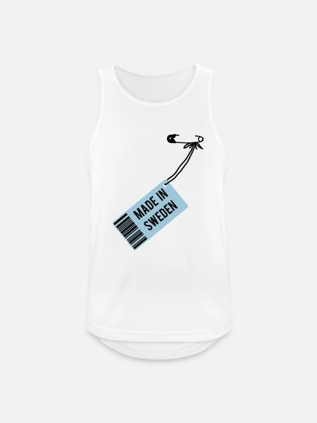 Made in Sweden - Men's Breathable Tank Top - white