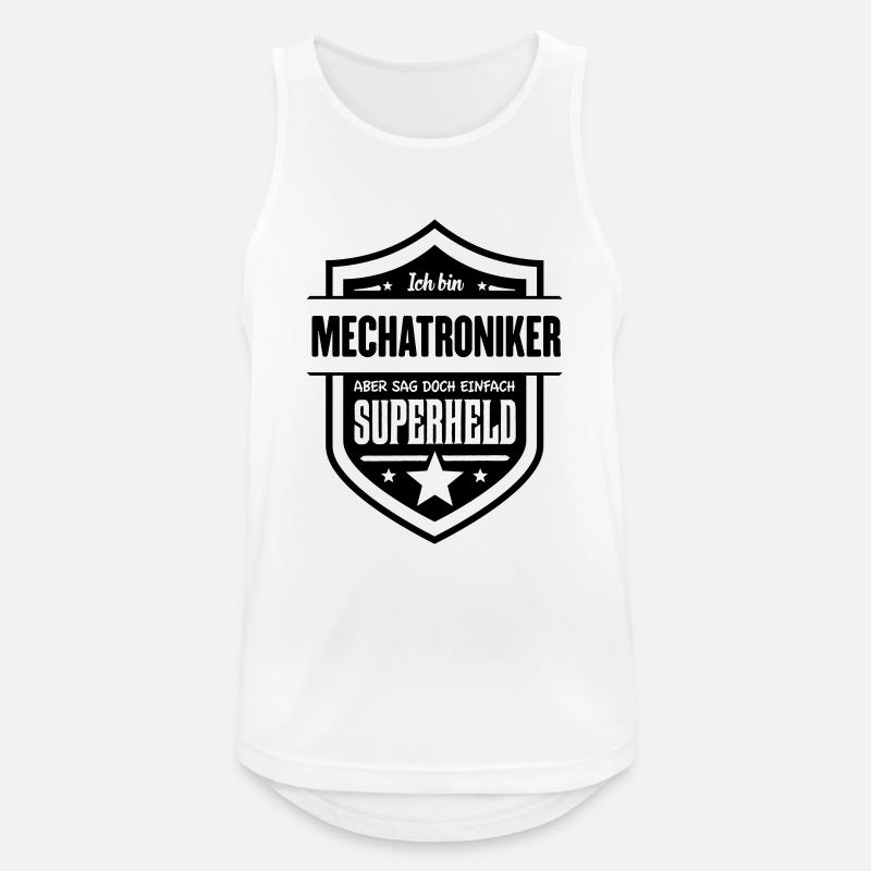 Super Mechatroniker - Männer Tank Top atmungsaktiv - Weiß