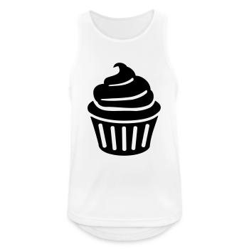 Cupcake - Männer Tank Top atmungsaktiv - Weiß - Vorne - Nick (188cm)