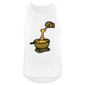 cheese Swiss culinary specialty fondue - Men's Breathable Tank Top - white - Front - Nick (188cm)