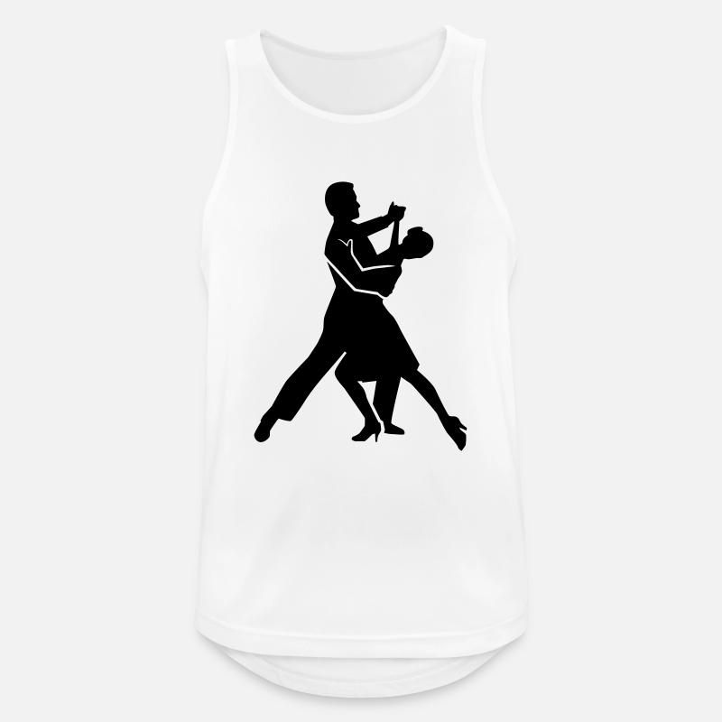 Foxtrott - Männer Tank Top atmungsaktiv - Weiß