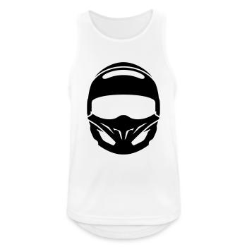 casque - Débardeur respirant Homme - blanc - Devant - Nick (188cm)