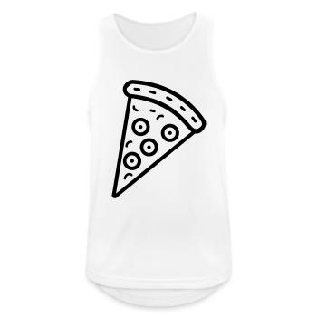Pizza slice - Men's Breathable Tank Top - white - Front - Nick (188cm)