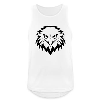 Adler - Männer Tank Top atmungsaktiv - Weiß - Vorne - Nick (188cm)