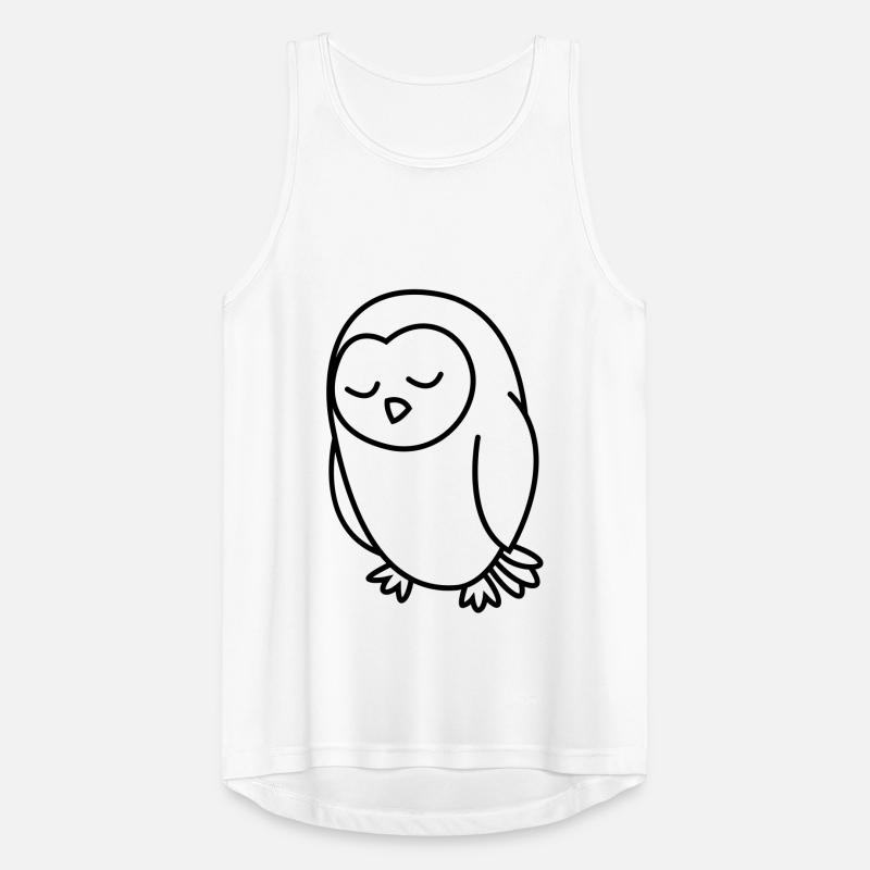 Eule Comic Tier Männer Tank Top atmungsaktiv