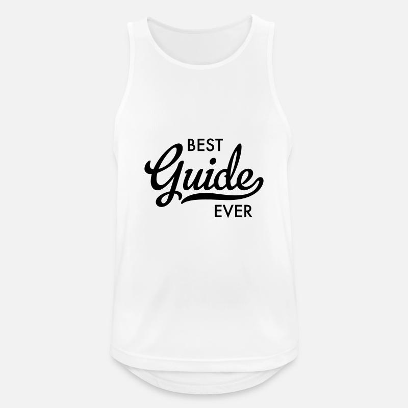 best guide ever - Männer Tank Top atmungsaktiv - Weiß