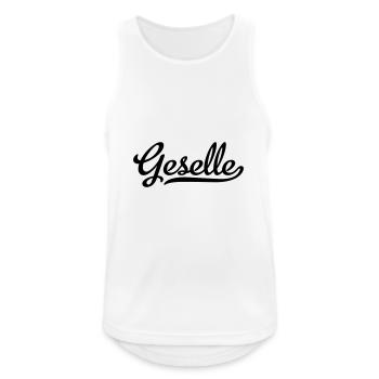 Geselle - Männer Tank Top atmungsaktiv - Weiß - Vorne - Nick (188cm)