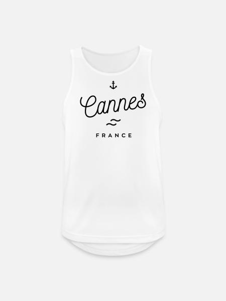 Cannes - France - Men's Breathable Tank Top - white