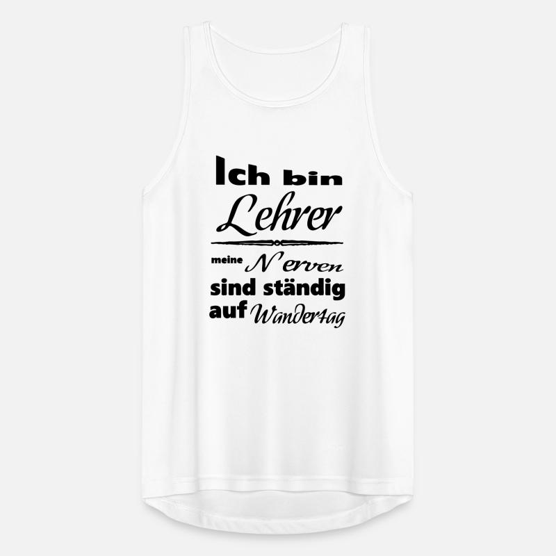 Lehrer Spruch Lehrer Schule Beruf Geschenk Männer Tank Top atmungsaktiv
