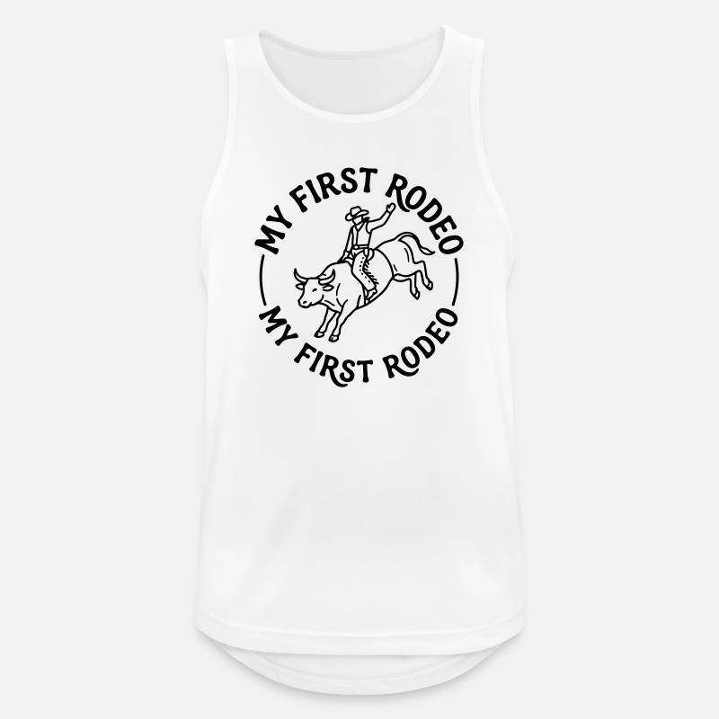 Rodeo - Men's Breathable Tank Top - white
