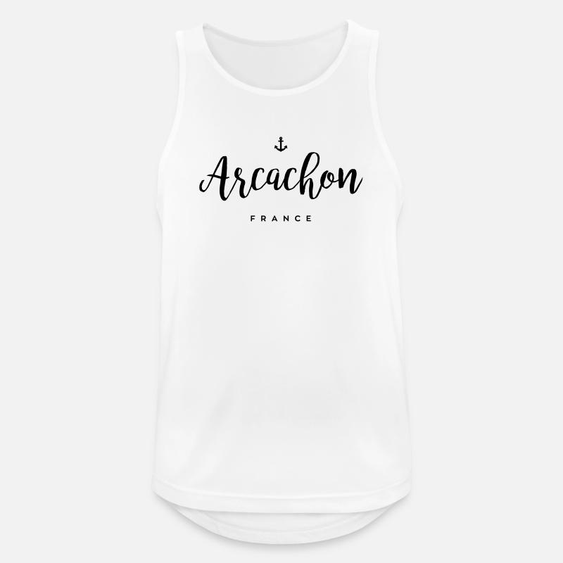 Arcachon - Frankreich - Männer Tank Top atmungsaktiv - Weiß