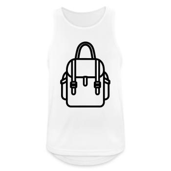Sac à dos - Débardeur respirant Homme - blanc - Devant - Nick (188cm)