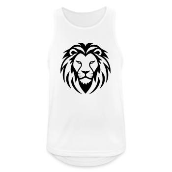 lion - Débardeur respirant Homme - blanc - Devant - Nick (188cm)
