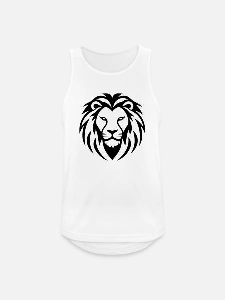 lion - Men's Breathable Tank Top - white