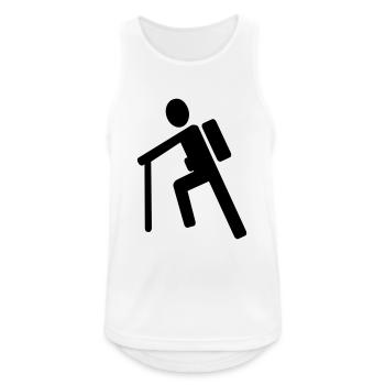 Alpinisme - Escalade - trekking - Débardeur respirant Homme - blanc - Devant - Nick (188cm)
