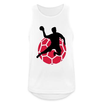 handball - Men's Breathable Tank Top - white - Front - Nick (188cm)