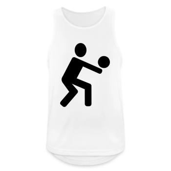 Volley-ball - Débardeur respirant Homme - blanc - Devant - Nick (188cm)