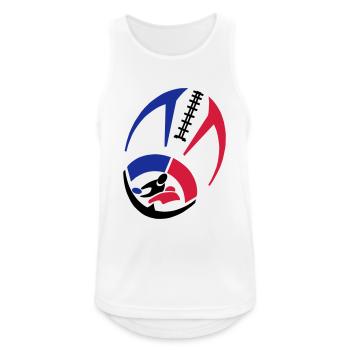 Shirt Ball - Männer Tank Top atmungsaktiv - Weiß - Vorne - Nick (188cm)