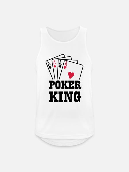 Poker king - Men's Breathable Tank Top - white