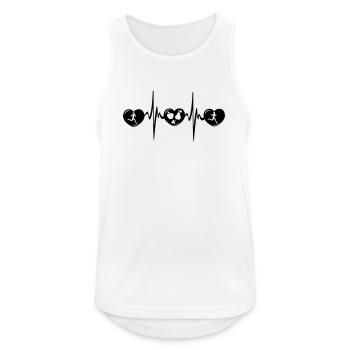 Running woman healthy diet cardio - Men's Breathable Tank Top - white - Front - Nick (188cm)