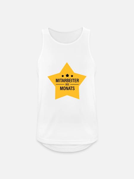 Mitarbeiter des Monats - Männer Tank Top atmungsaktiv - Weiß