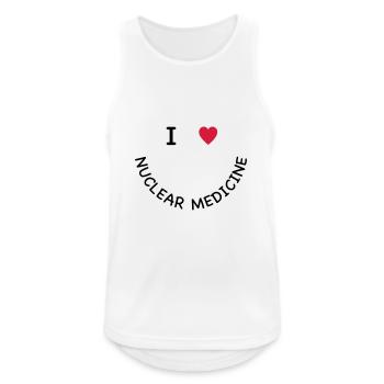 I love nuclear medicine - Männer Tank Top atmungsaktiv - Weiß - Vorne - Nick (188cm)