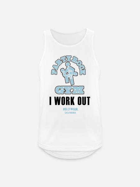 party rock gym - Men's Breathable Tank Top - white