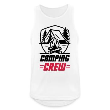 Équipe de camping - Débardeur respirant Homme - blanc - Devant - Nick (188cm)