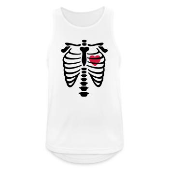 bis dass der Tod uns scheidet - Männer Tank Top atmungsaktiv - Weiß - Vorne - Nick (188cm)