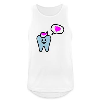 zahn punk zahnarzt dentist - Men's Breathable Tank Top - white - Front - Nick (188cm)