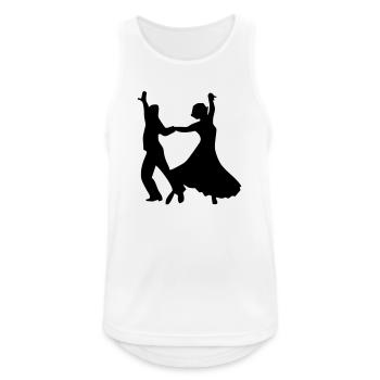 danse de danse de couples de danse - Débardeur respirant Homme - blanc - Devant - Nick (188cm)