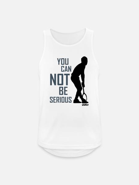 Tennis mcenroe tribute  - Männer Tank Top atmungsaktiv - Weiß
