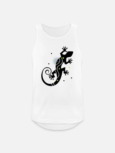 gecko - Men's Breathable Tank Top - white
